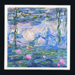 Serviette En Papier Monet - Lys d'eau, 1919<br><div class="desc">Claude Monet 1919 peinture, Water Lilies</div>