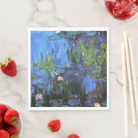 Monet - Lys d'eau, Indigo bleu,