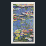 Serviette En Papier Monet - Water Lilies, 1916,<br><div class="desc">Claude Monet célèbre peinture,  Water Lilies,  1916</div>