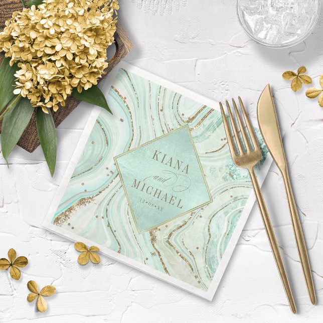 Serviette En Papier Monnaie Mariage d'agrégation Abstraite v2 ID827 (Créateur téléchargé)