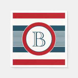 Serviette En Papier Monogram design