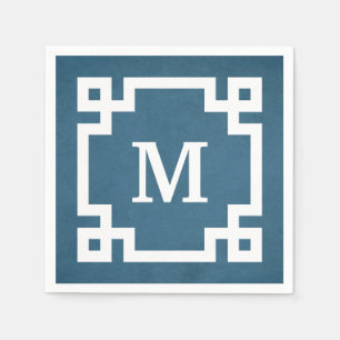 Serviette En Papier Monogram design