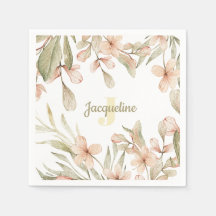 Monogram pastel bébé rose ciel bébé design de fleu