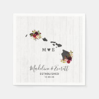 Monogramme de mariage en bois rustique de l'État d