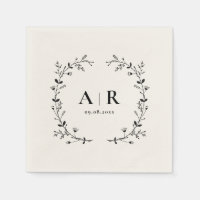 Monogramme Mariage de la vigne, Initiales de coupl