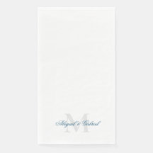 Monogramme sarcelle élégant 