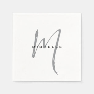 Serviette En Papier Monogramme Votre Nom Cadeau Spécial Bien-Aimé Ceux