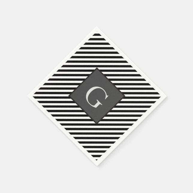 Serviette En Papier Monogrammes Groomsmen Meilleur Homme Père Groom St (Coin)