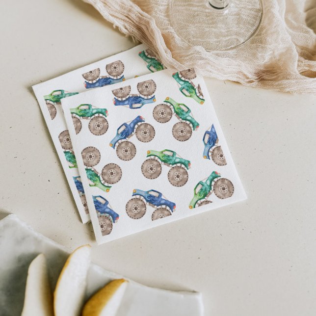 Serviette En Papier Monster Trucs amusant Coupe de papier (Créateur téléchargé)