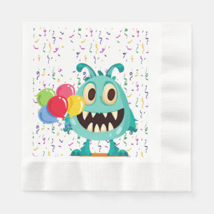 Serviette En Papier Monstre/Dessin animé/extraterrestre