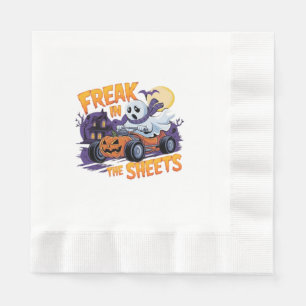 SERVIETTE EN PAPIER MONSTRE D'HALLOWEEN DANS LE DRAP