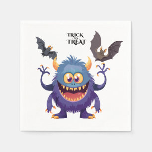 Serviette En Papier Monstre idiot d'Halloween