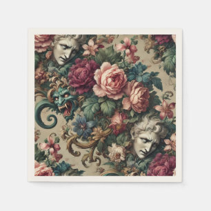 Serviette En Papier Monstres entre hommes - gothique baroque