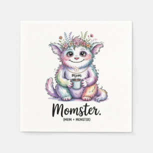 Serviette En Papier Monstreuse. (Maman + Monstre)