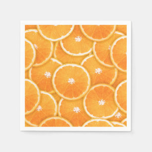 Serviette En Papier Montage orange de Digitals de tranche