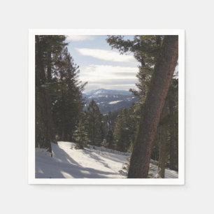 Serviette En Papier Montagnes Madison en hiver dans le Montana