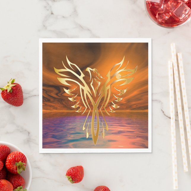 Serviette En Papier Montée de Phoenix (En situation)