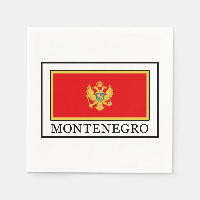 Serviette En Papier Monténégro (Devant)
