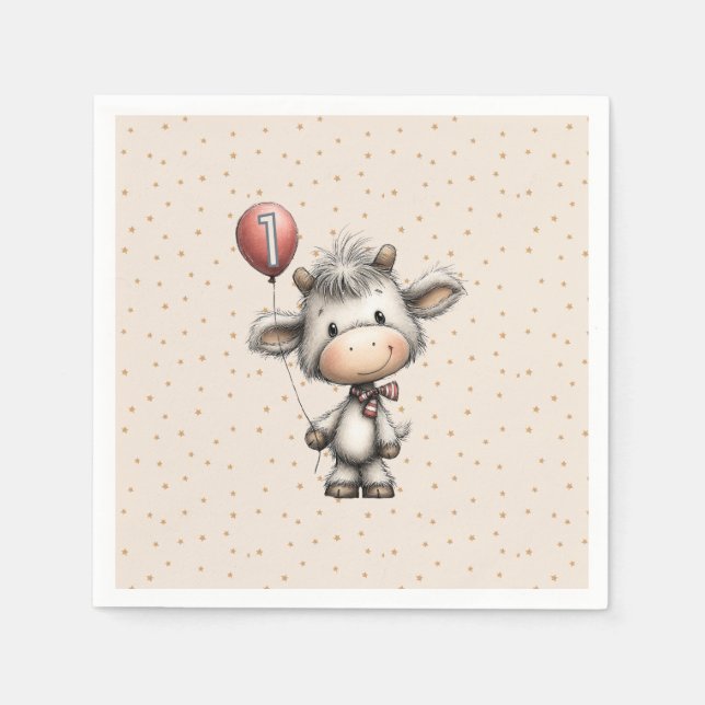 Serviette En Papier Moo Magic : Édition premier âge ! (Devant)