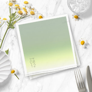 Serviette En Papier Mood Gradient Mariage Spring Meadow ID741
