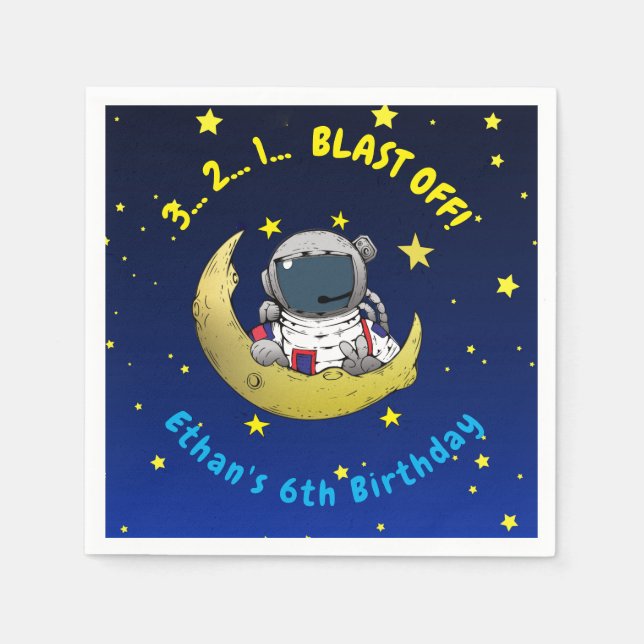 Serviette En Papier Moon Adventure (Devant)