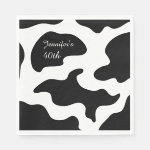 Serviette En Papier Moosicians Cow Funny Birthday Party