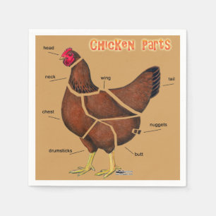Serviette En Papier Morceaux de poulet