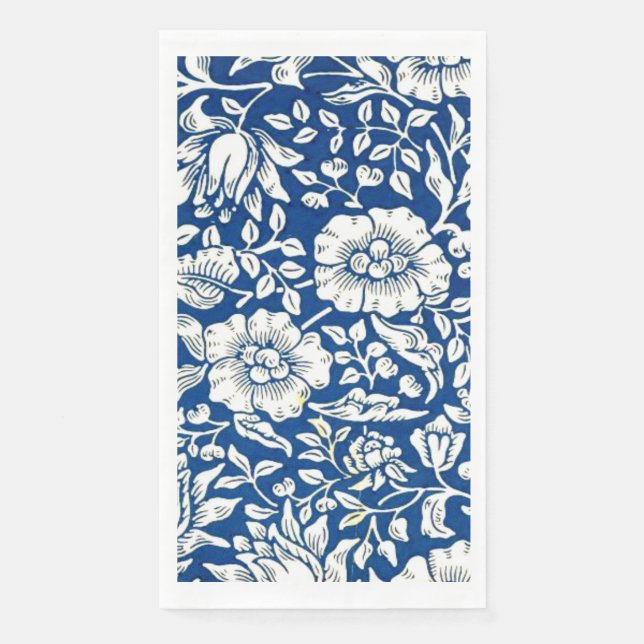 Serviette En Papier Morris - Mallow bleu (Devant)