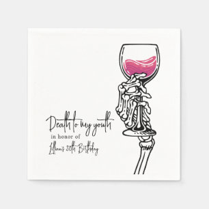 Serviette En Papier Mort à ma jeunesse