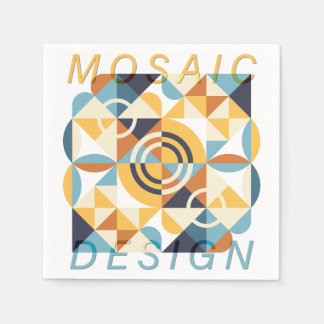 Serviette En Papier Mosaic Art Motif