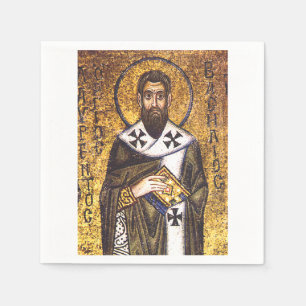 Serviette En Papier Mosaïque de saint Basile le Grand