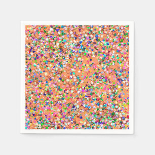 Serviette En Papier Mosaïque multicolore Parties scintillant moderne G