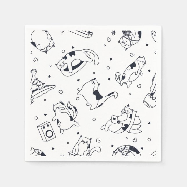 Serviette En Papier Motif (Devant)
