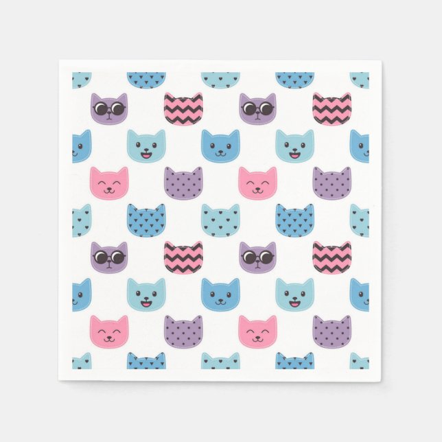 Serviette En Papier Motif (Devant)