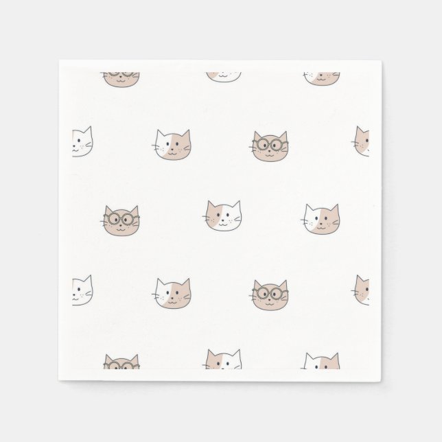 Serviette En Papier Motif (Devant)