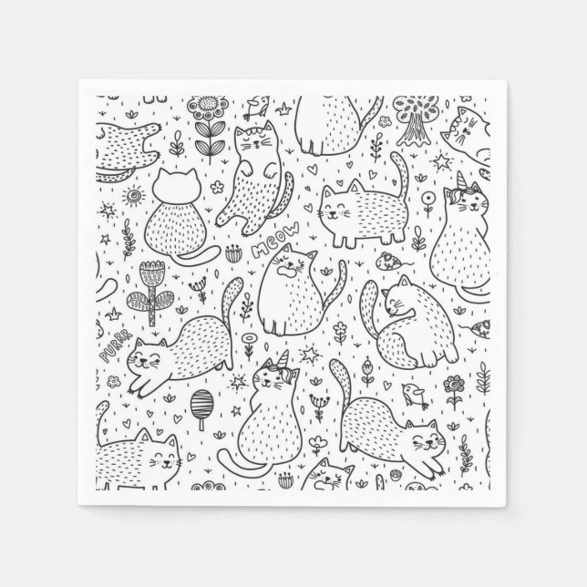 Serviette En Papier Motif (Devant)