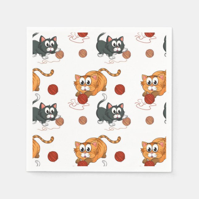 Serviette En Papier Motif (Devant)