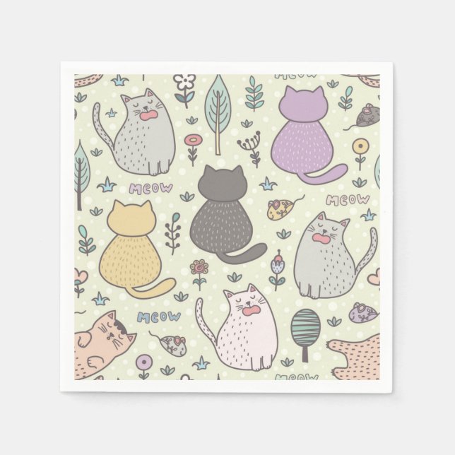 Serviette En Papier Motif (Devant)