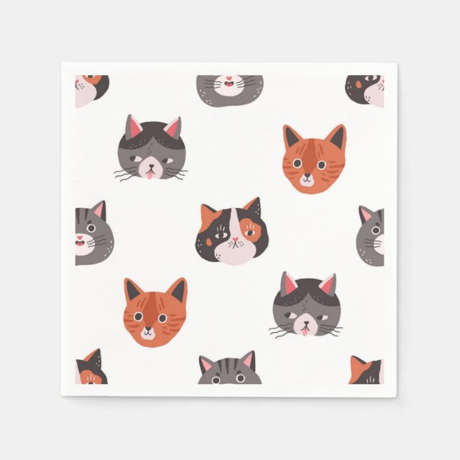 Serviette En Papier Motif (Devant)