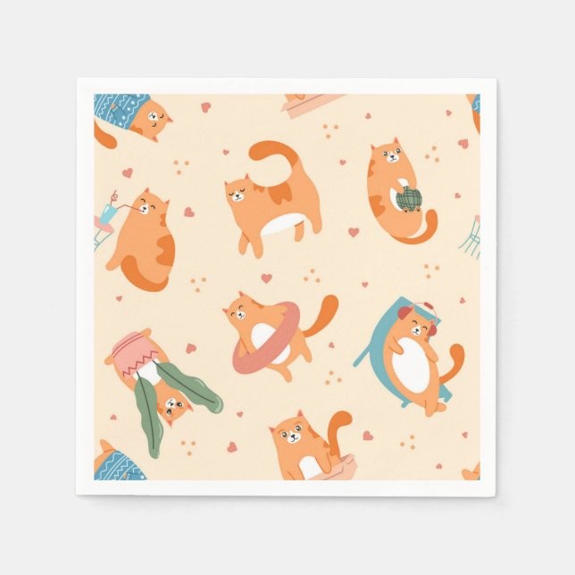 Serviette En Papier Motif (Devant)