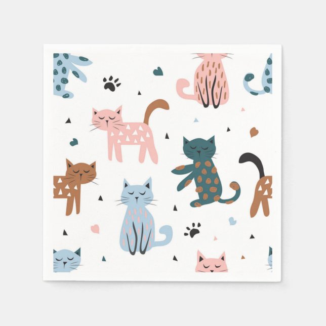 Serviette En Papier Motif (Devant)