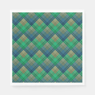 Serviette En Papier Motif à carreaux avec coloration en zig zag