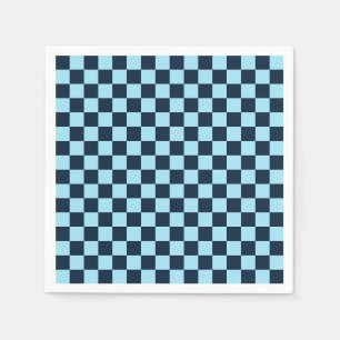 Serviette En Papier motif à carreaux de glace alpine