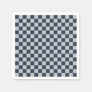 Serviette En Papier Motif à carreaux en glace noire
