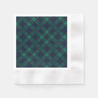 Motif à carreaux tartan vert Black Watch de Clan