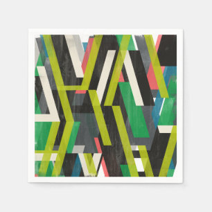 Serviette En Papier Motif à flux de suspension diagonal