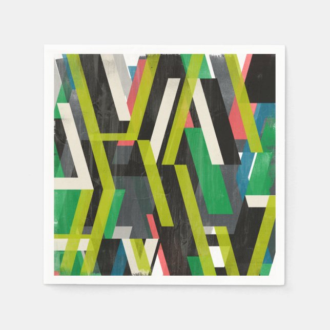 Serviette En Papier Motif à flux de suspension diagonal (Devant)