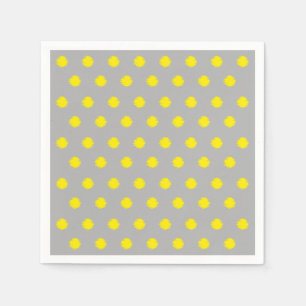 Serviette En Papier Motif à pois éclaboussés ensoleillés