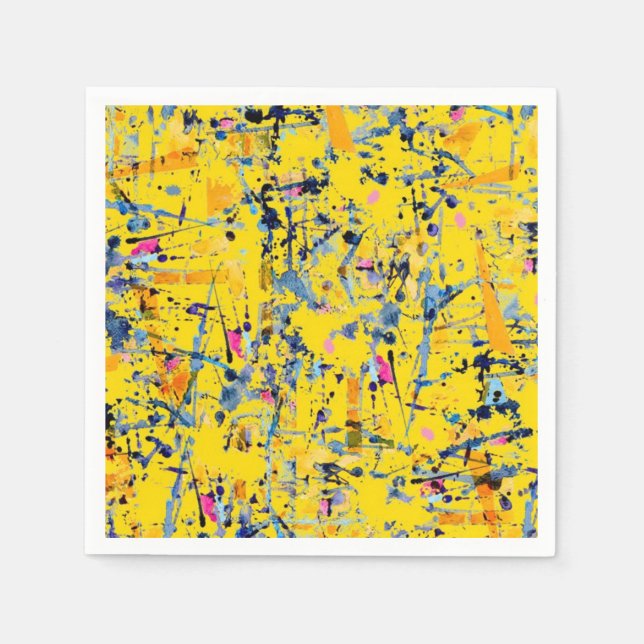 Serviette En Papier motif Abstrait (Devant)
