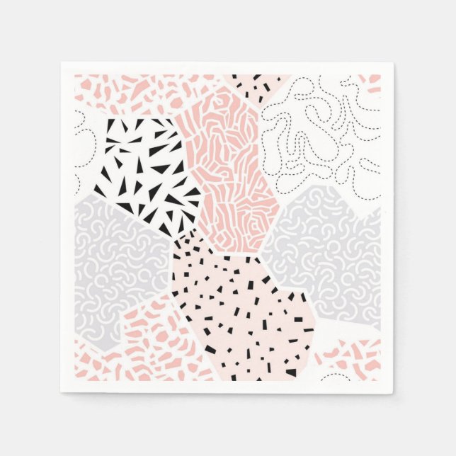 Serviette En Papier motif Abstrait (Devant)